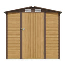 Breeins Outdoor Galvanized Steel Tawny Storage Shed 6ft X 4ft