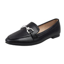 PU Leather Closed Toe Loafers