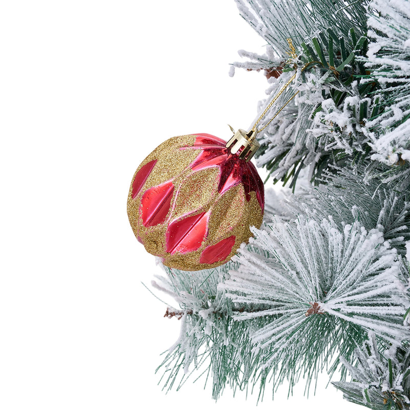 Lifeideas 2-Pack Artificial Christmas Trees with LED Lights and Decorations