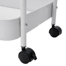 Livingandhome Modern Rolling White Clothes Rack