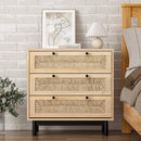 Livingandhome Stylish Natural Wood Cabinet