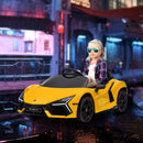 AIYAPLAY Yellow Lamborghini Revuelto Licensed Ride On Car W/ Suspension