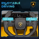 AIYAPLAY Yellow Lamborghini Revuelto Licensed Ride On Car W/ Suspension