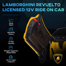 AIYAPLAY Yellow Lamborghini Revuelto Licensed Ride On Car W/ Suspension