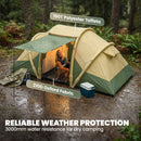 Outsunny Inflatable Tent 3000mm Waterproof for 4 Person, Green