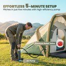 Outsunny Inflatable Tent 3000mm Waterproof for 4 Person, Green