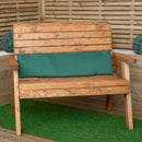 99 x 20/41cm Cushion Base for 2 Seater Wooden Garden Bench in Green