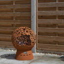 57cm Steel Helios Fireglobe Outdoor Garden Fire Pit