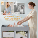 AIYAPLAY Baby Changing Unit with 4 Drawers, Diaper Changing Table,