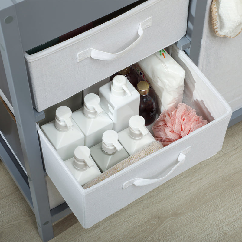 AIYAPLAY Baby Changing Unit with 4 Drawers, Diaper Changing Table,