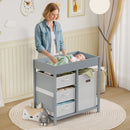 AIYAPLAY Baby Changing Unit with 4 Drawers, Diaper Changing Table,