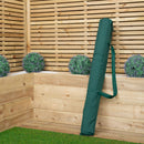 Samuel Alexander 2.7m Outdoor Wooden Garden Parasol Sun Shade with Carry Bag in Green