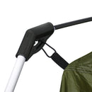 Outsunny Camping Tent, Family Tent 4-8 Person 2 Room, with Large Mesh Windows, Easy Set Up for Backpacking Hiking Outdoor, Green