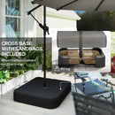 Outsunny 3 m Garden Cantilever Parasol with Sandbag, 360 Degree Rotation
