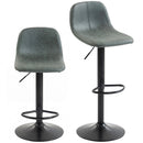 HOMCOM Bar Stools Set Of 2, Modern Swivel Barstools For Dining Room, Green