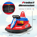 Electric Kids Ride-on Bumper Car With 360° Spinning And Dual Motors-Red