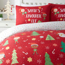 Bedlam Elf & Santa Duvet Cover Set in Multi