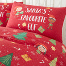 Bedlam Elf & Santa Duvet Cover Set in Multi