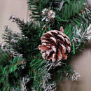 45cm Snow Tipped Christmas Wreath with Pine Cones and Red Berries