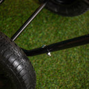 Heavy Duty 2 Wheel Outdoor Pneumatic Plastic Garden Wheelbarrow in Green