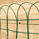 Green PVC Coated Metal Garden Patio Border Fencing
