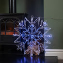 52cm Light up Christmas Snowflake Dewdrop Silhouette with Twinkling LEDs