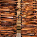 1.16m x 61cm Single Garden Patio Willow Wheelie Bin Screen Hideaway
