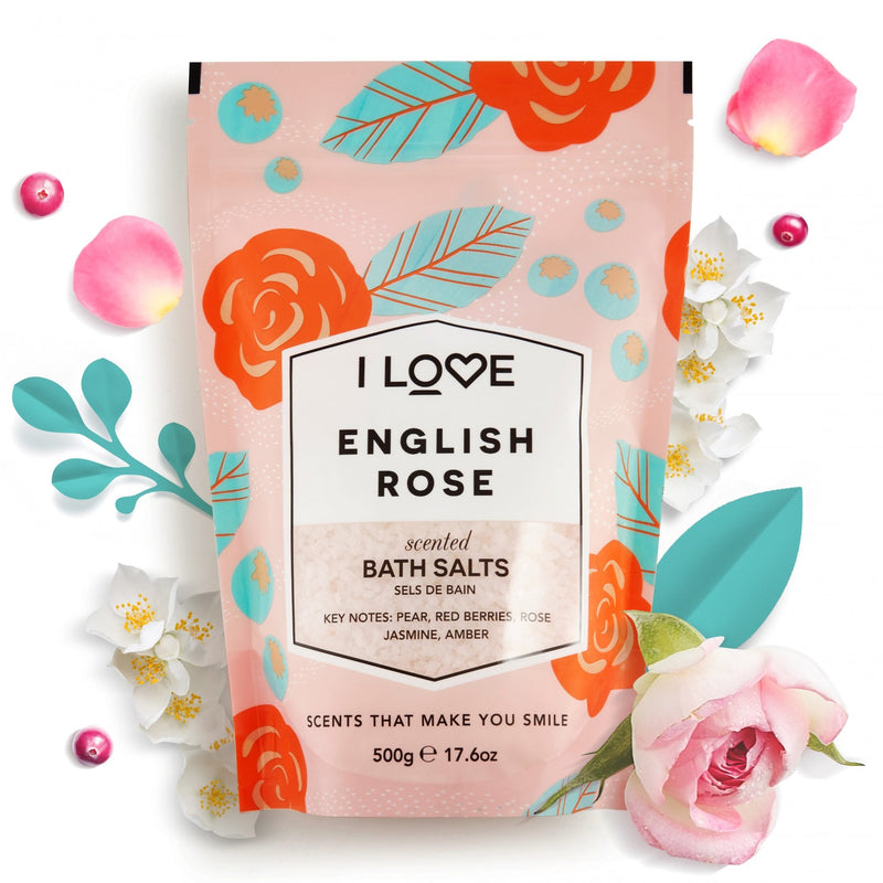 I Love Signature Bath Salts 500g English Rose