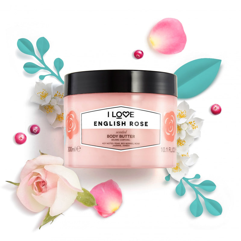 I Love Signature Indulgent Body Butter 330ml English Rose