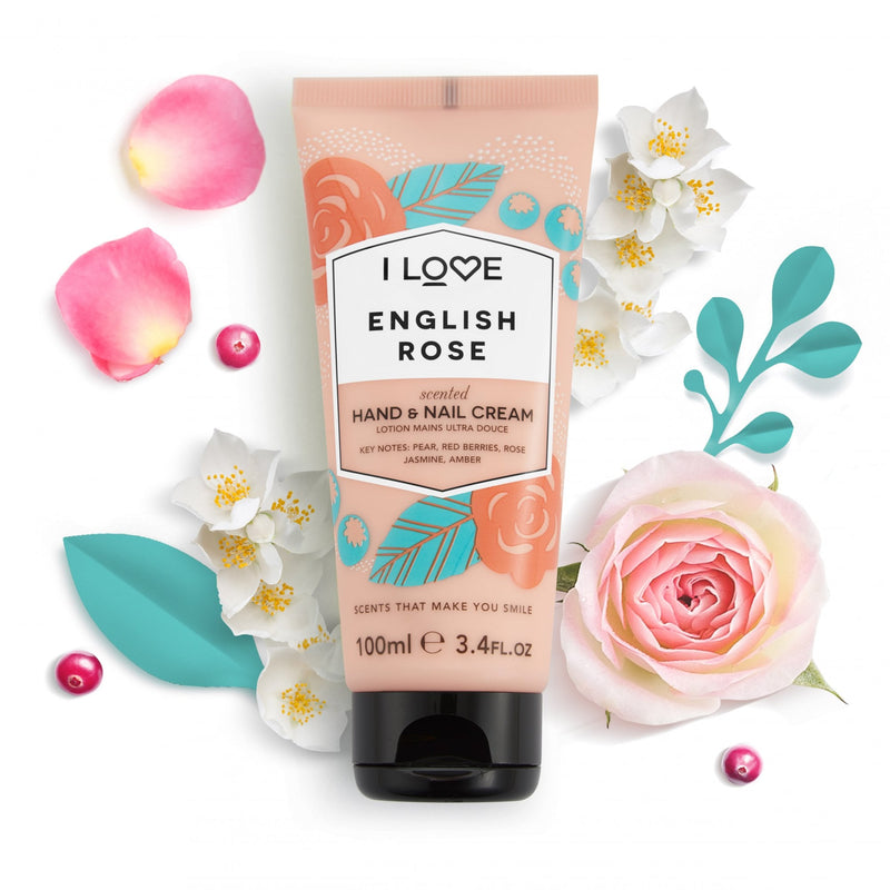 I Love Signature Hand & Nail Cream 100ml English Rose