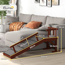PawHut Wooden Dog Ramp With Removable Guardrails, Non-Slip Surface, 125 Cm