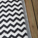 1.5m x 2.1m Atlantis Large Outdoor Alfresco Patio Rug Mat in Onyx