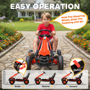 AIYAPLAY Kids Pedal Go Kart With Adjustable Seat, EVA Tyres, Red