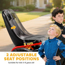 AIYAPLAY Kids Pedal Go Kart With Adjustable Seat, EVA Tyres, Red