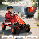 AIYAPLAY Kids Pedal Go Kart With Adjustable Seat, EVA Tyres, Red