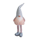 50cm Battery Operated Light up Male Christmas Gonk with Dangly Legs in Grey Hat