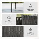 Outsunny 4 Piece Garden Furniture Set with Cushions for Patio, Light Grey