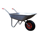 Samuel ALEXANDER 65 Litre 60kg Capacity Galvanised Metal Garden Cart Wheelbarrow - Heavy Duty Garden Wheelbarrows with Pneumatic Tyre