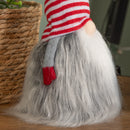 34cm Festive Gonk Cuddly Santa Indoor Christmas Plush Decoration in Striped Hat