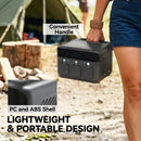 HOMCOM Portable Power Station With 600W AC/USB-A & USB-C Output