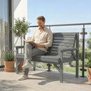 Outsunny Wooden Garden Bench 2 Seater, Patio Bench for Indoor Outdoor
