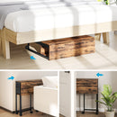 HOMCOM 80 Cm Foldable Computer Desk On Wheels For Small Spaces