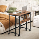 HOMCOM 80 Cm Foldable Computer Desk On Wheels For Small Spaces