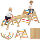 AIYAPLAY 8-in-1 Toddler Climbing Frame, Play Triangle Set, Multicolour