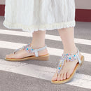 Bohemian Rhinestone Beach Sandals