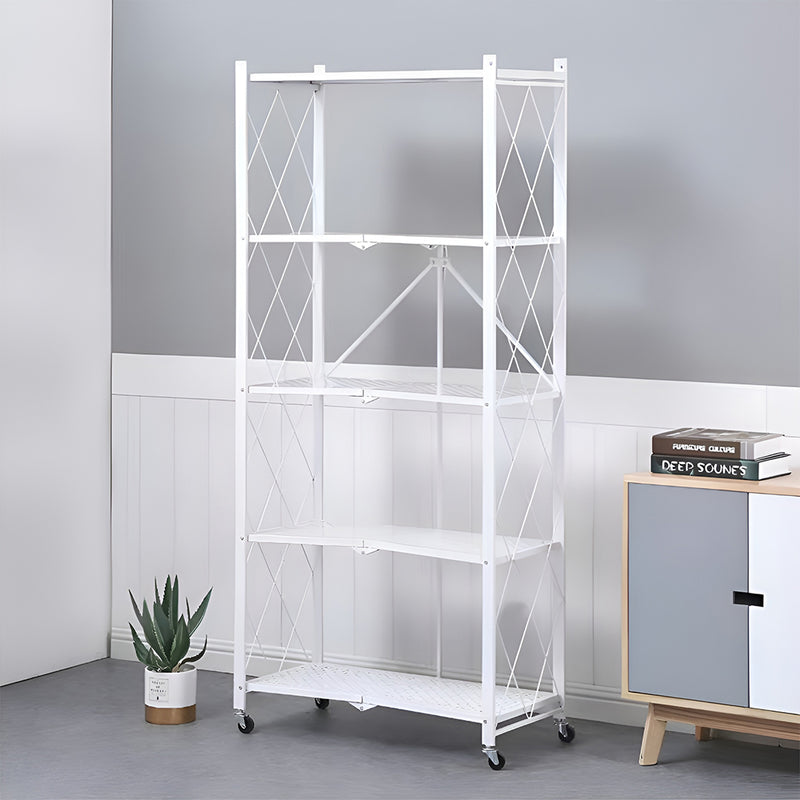 Livingandhome 5-Tier Freestanding Metal Storage Unit