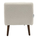 Livingandhome Teddy Fur Upholstered Storage Bench