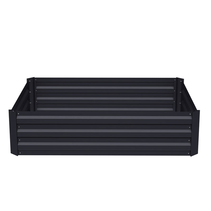 Livingandhome Galvanized Steel Raised Garden Bed Planter Box