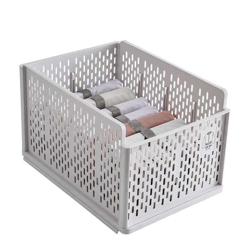 Lifeideas Plastic Stackable Clothes Storage Basket Drawer Organizer