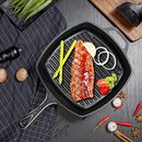 Lifeideas Rectangular Cast Iron Grill Pan